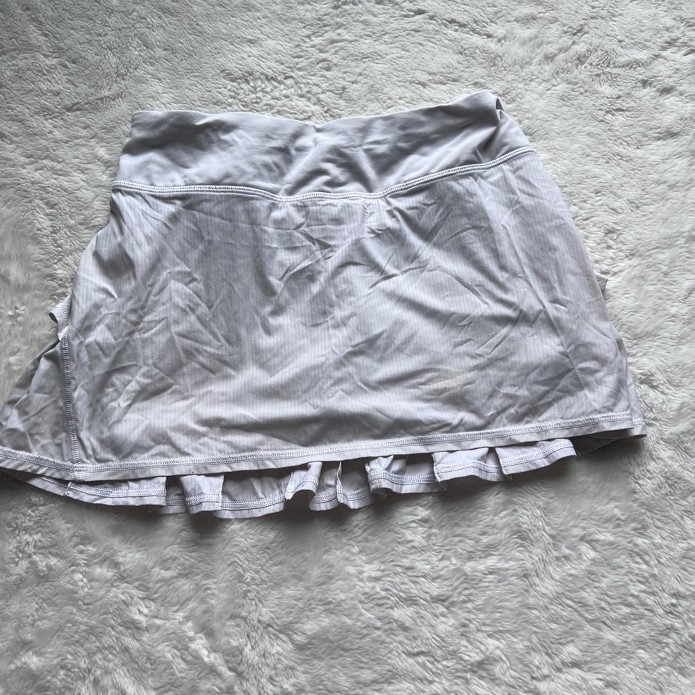 lululemon athletica White Ruffle Hem Athletic Skort